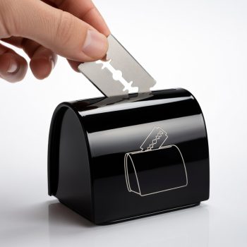 Razor Blade Disposal Canister