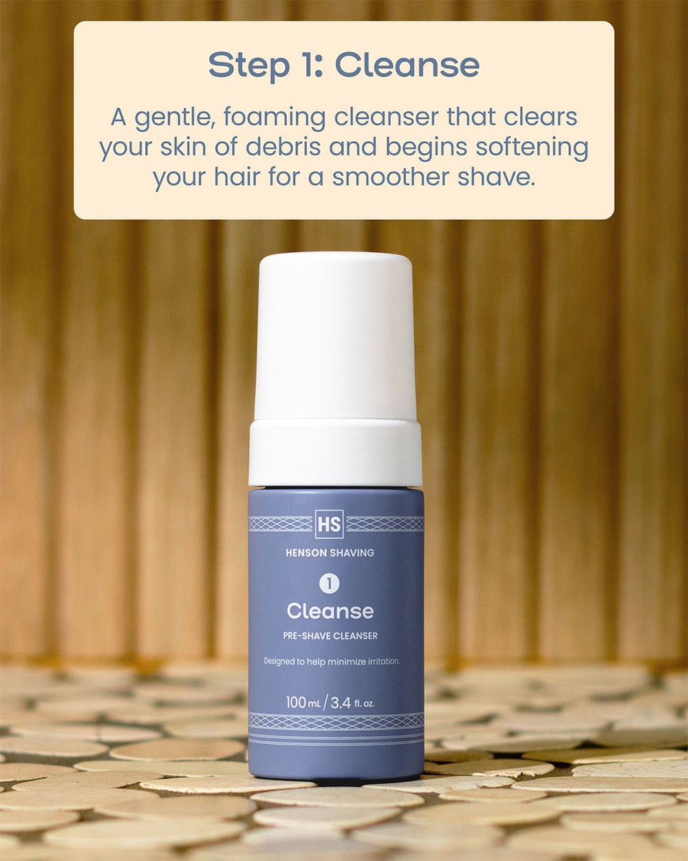 Henson Cleanse pre-shave cleanser in routine bundle