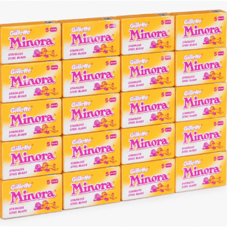 Gillette Minora Stainless Steel Blades 100pk
